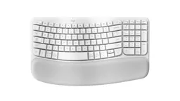 Logitech Teclado Wave Keys Blanco Ergonómico Inalámbrico