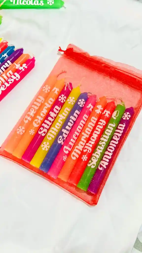 Velas Personalizadas En Bolsa