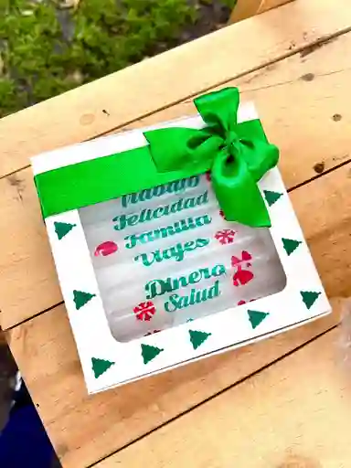 Velas Personalizadas Blancas En Caja
