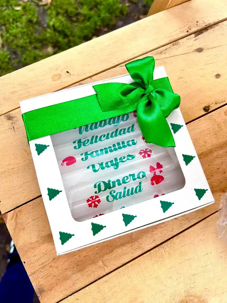 Velas Personalizadas Blancas En Caja