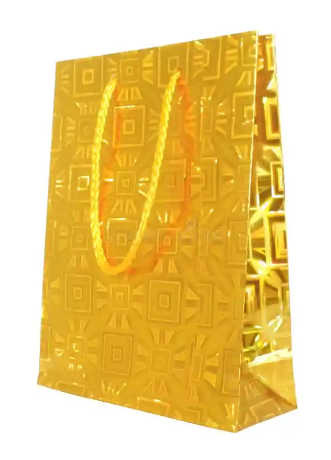 Bolsa De Regalo Grande Dorado