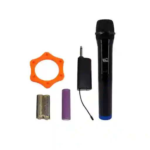 Microfono Inalambrico De Mano + Convertidor 3.5 + Pilas Aa