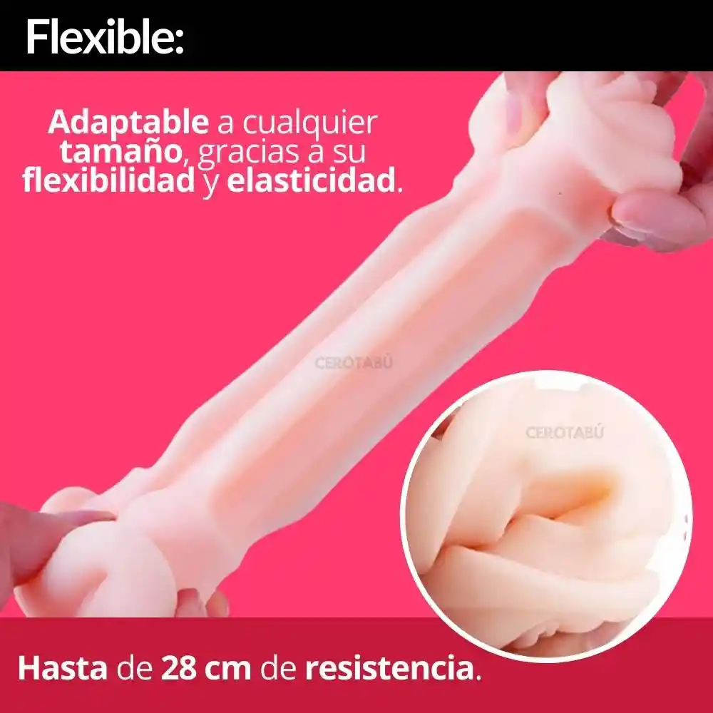 Masturbador Masculino En Silicona 2 En 1 Vagina Y Boca Juguete Sexual