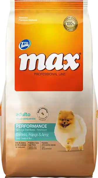 Max Alimento Para Perro Adulto Raza Pequeña Performance Max Perro 2kg