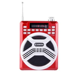 Amplificador De Voz Bluetooth Sonivox + Microfono De Diadema | Rojo