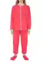 Pijama Mujer Térmica Polar Fucsia Talla S