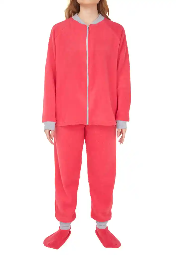 Pijama Mujer Térmica Polar Fucsia Talla S