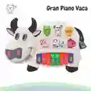 Piano Organeta Musical Vaca Juguete Bebés Niños Luces Sonido