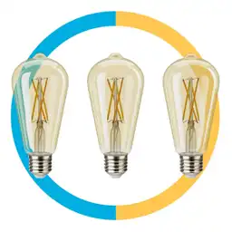 Paquete De 3 Focos Led Vintage Wi-fi De 4,5 W