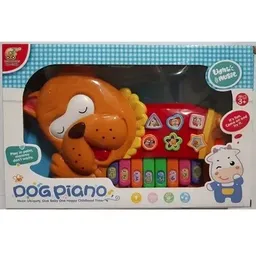 Piano Organeta Musical Perrito Cafe Juguete Bebés Niños Luces Sonido