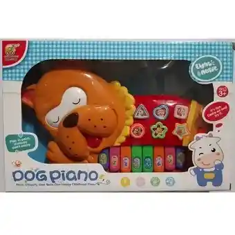 Piano Organeta Musical Perrito Cafe Juguete Bebés Niños Luces Sonido