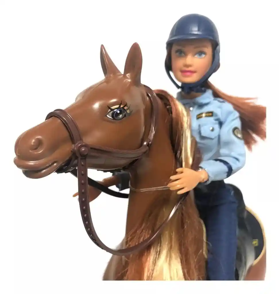 Muñeca Barbie Policía Montada