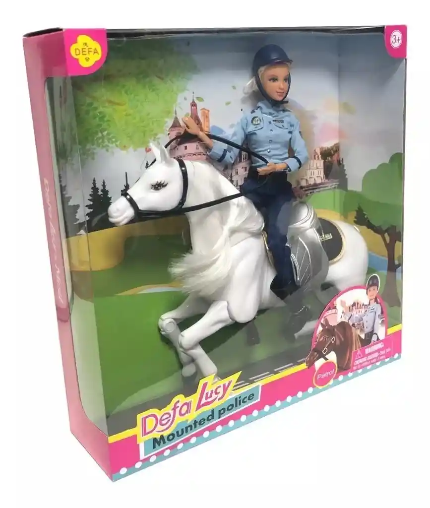 Muñeca Barbie Policía Montada