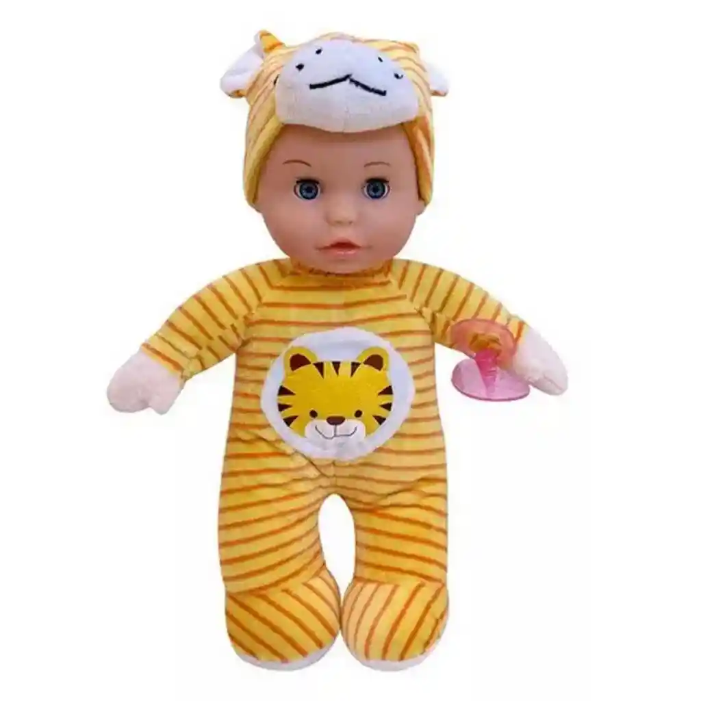 Muñeco Bebe Pijama Tigre Juguete Diversion Bebe Chupo Pequeño 023c