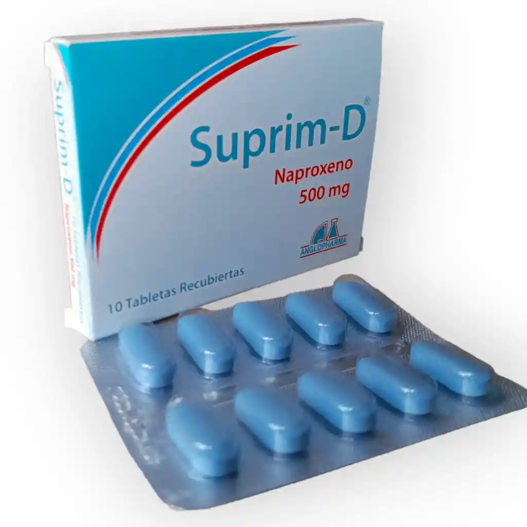 Naproxeno 500mg ( Suprim-d) Cja X 10 Tab