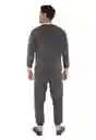 Pijama Hombre Térmica Polar Gris Oscuro Talla L