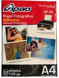 Papel Fotográfico Adhesivo X 20 Hojas