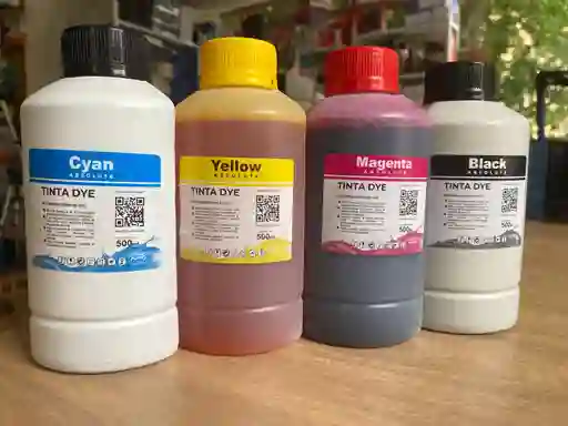 Combo De Tintas Universales Para Impresoras Epson Botella 500ml / Tinta Impresora Epson