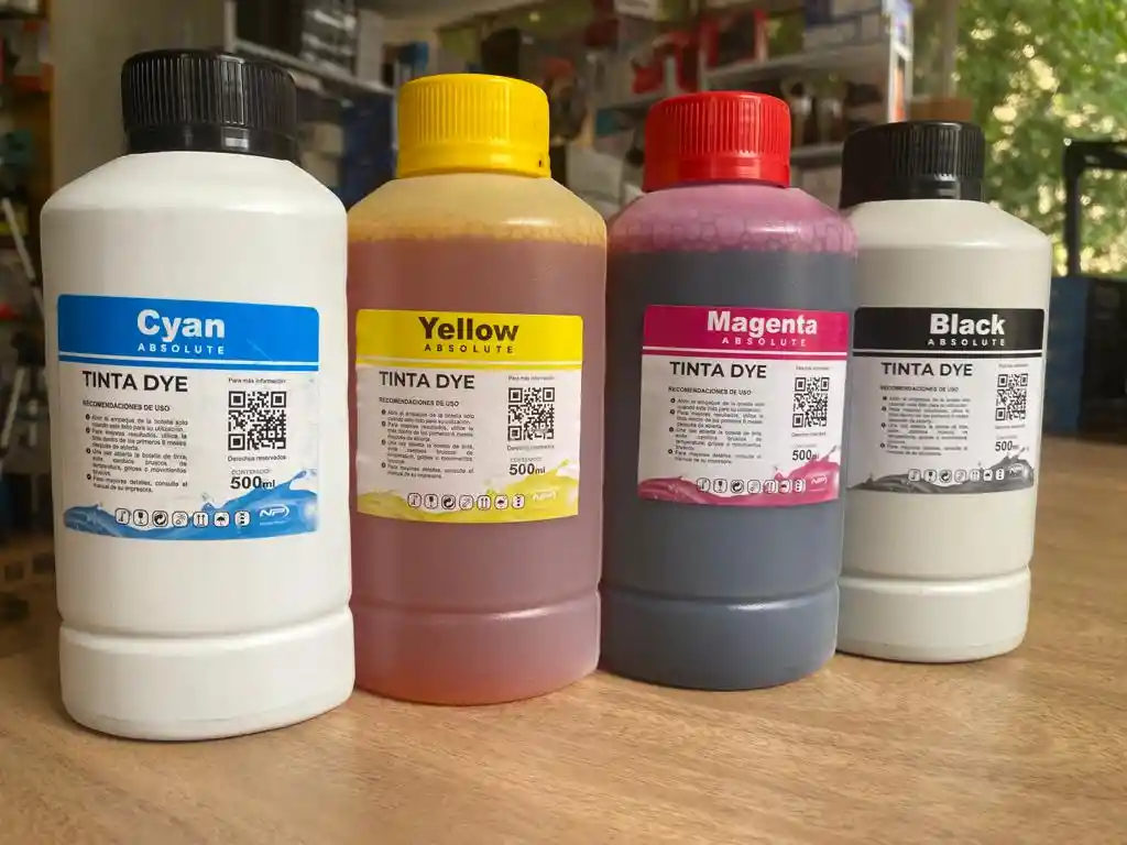 Combo De Tintas Universales Para Impresoras Epson Botella 500ml / Tinta Impresora Epson