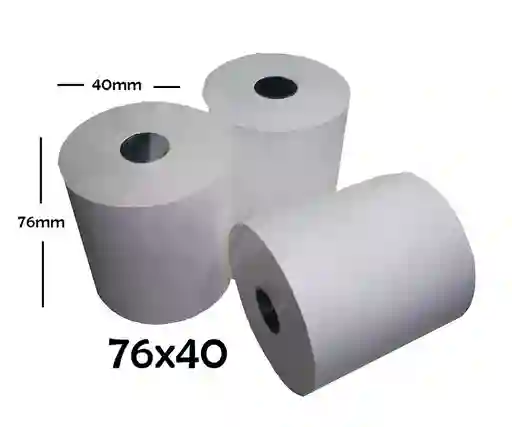 Rollo Bond Para Registradora 76 Mm X 40 M X3 Unidades