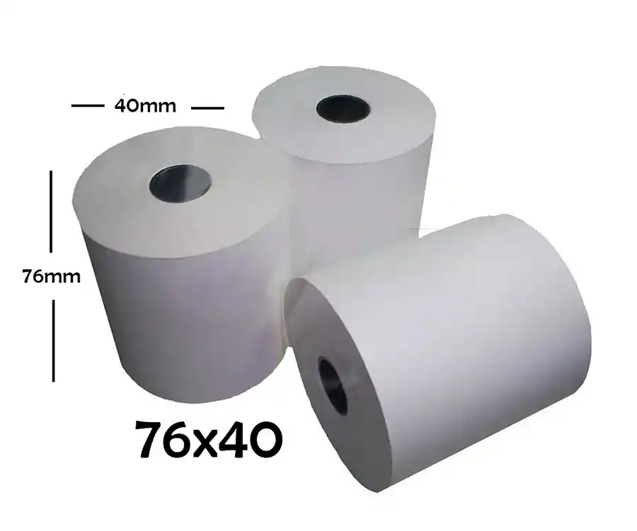 Rollo Bond Para Registradora 76 Mm X 40 M X3 Unidades