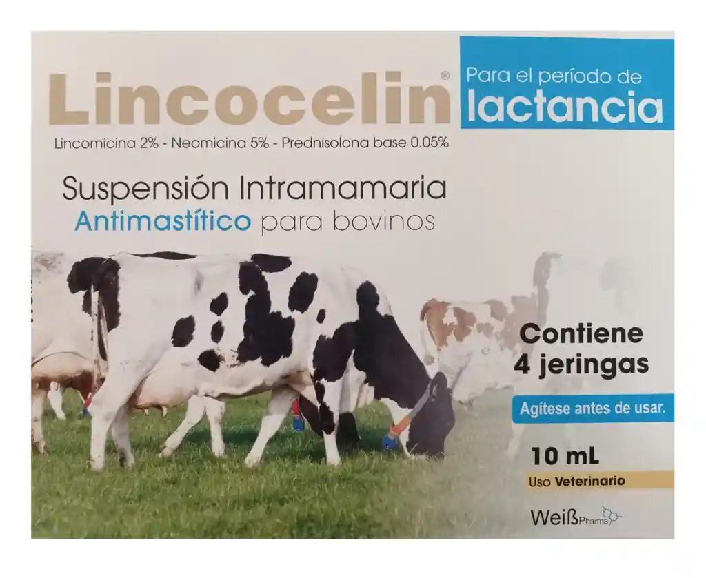 Lincocelin Lactancia Caj X 4 Jga X 10 M