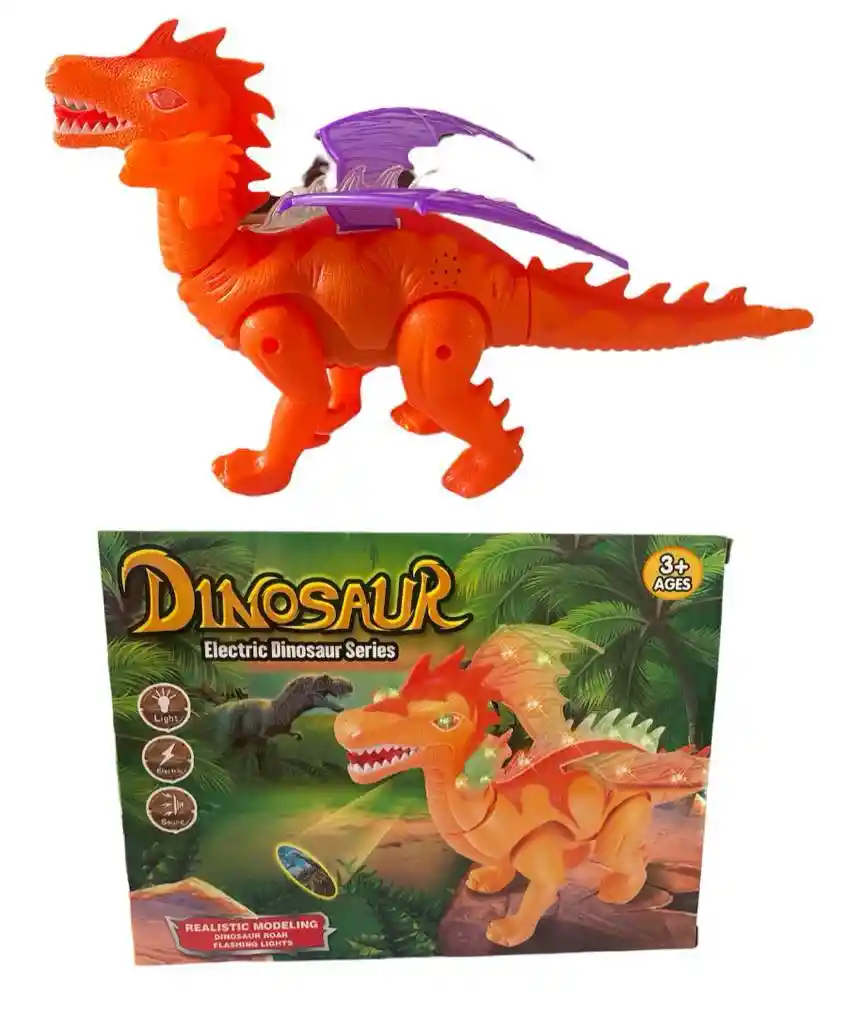 Juguete Dinosaurio Con Sonidos Movimientos Y Luces 845a