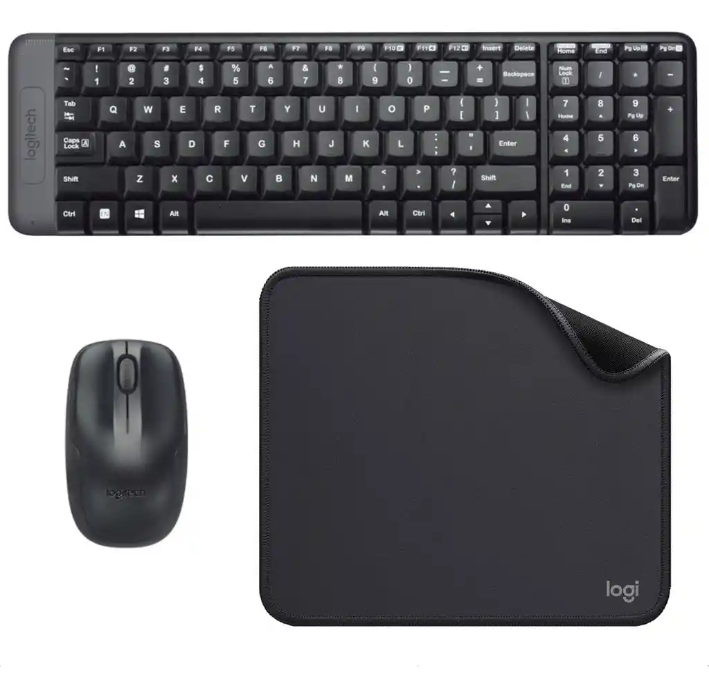 Combo Inalámbrico Logitech Mk220 + Pad Mouse Studio Series