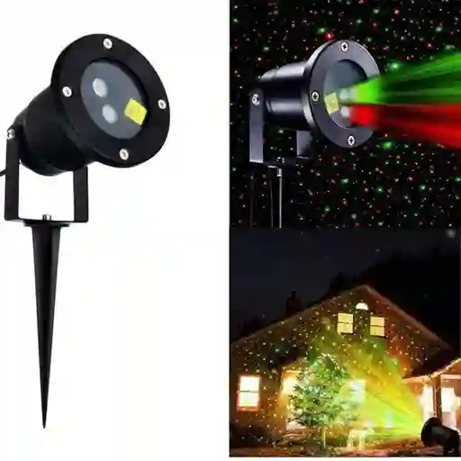 Proyector Navideño Luz Led Para Exteriores Control Remoto