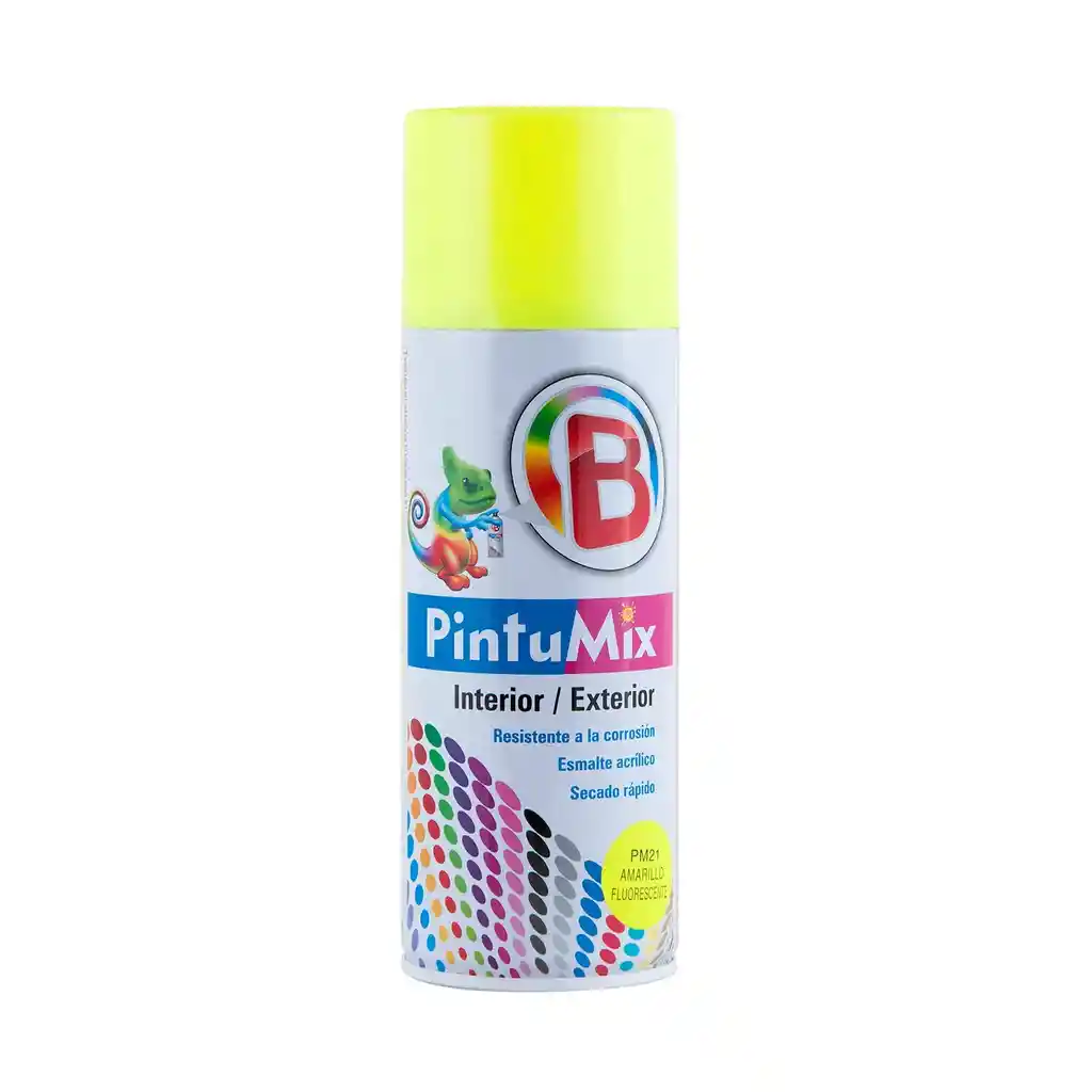 Pintura En Aerosol Pintumix Amarillo Fluorescente (de 400 Ml /280 Gr/10 Oz)