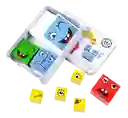 Juego Cubo Rubik Rompecabeza Cambia Caras Emociones Emoji