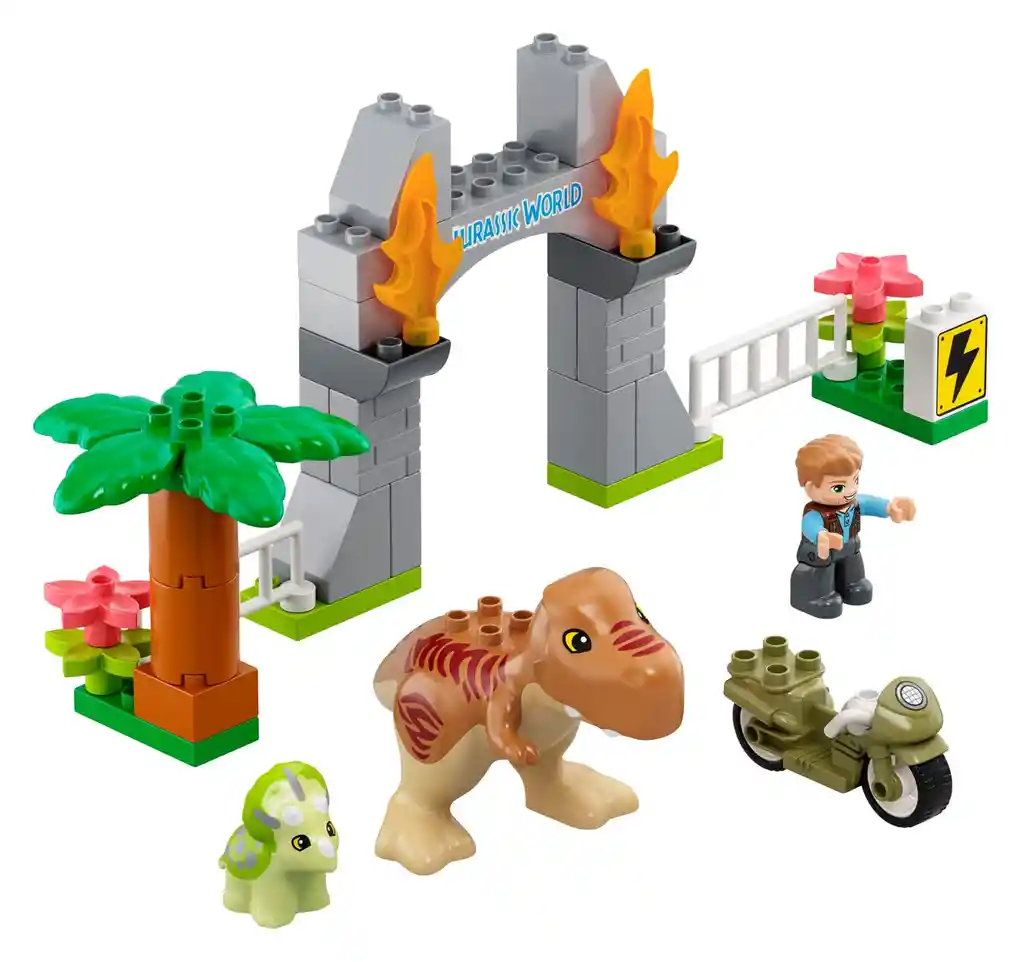 Lego Duplo Jurassic World Fuga Del T-rex Y Triceratops 10939