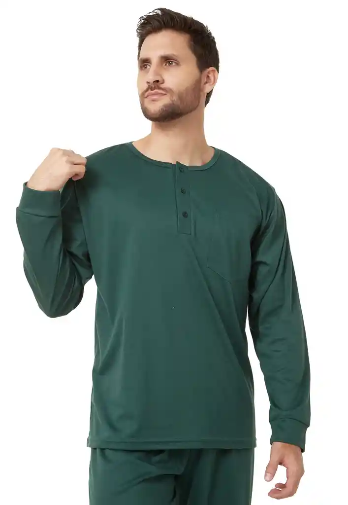 Pijama Hombre Manuel Verde Oscuro Talla Xxl