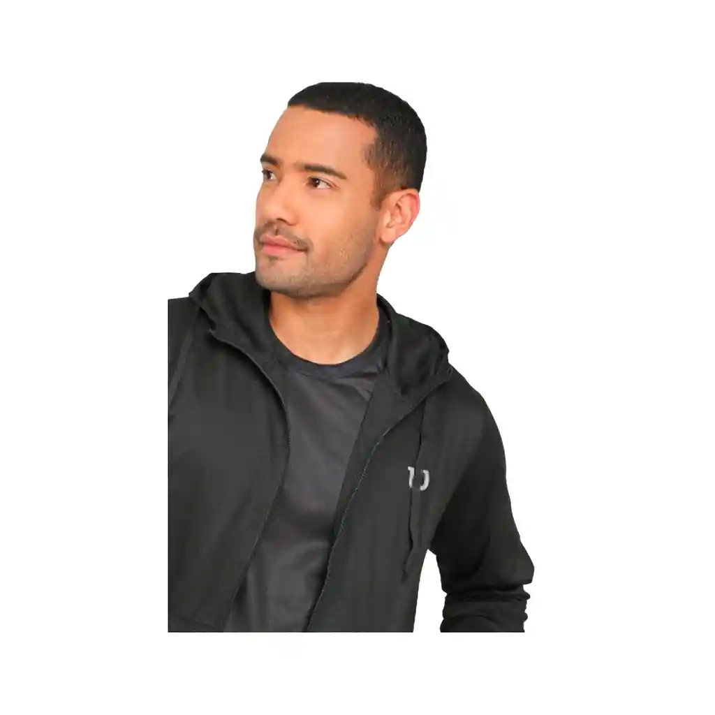 Buzo Saco Capucha Deportivo Con Cierre Wilson French 98290 Caballero Negro S