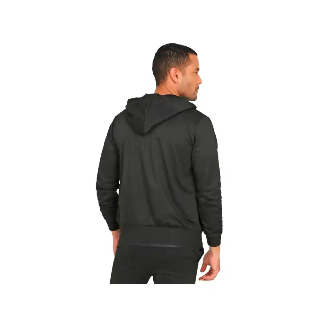 Buzo Saco Capucha Deportivo Con Cierre Wilson French 98290 Caballero Negro S