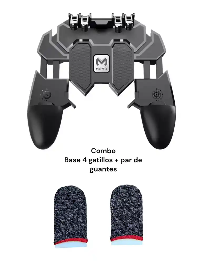 Combo 4 Gatillos Pubg - Freefire Celular Ak-66 +guantes Para Dedos