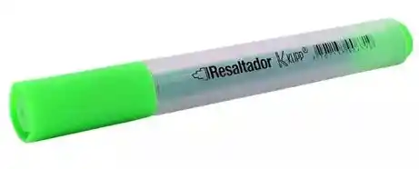 Resaltador Verde Klipp X 1 Und