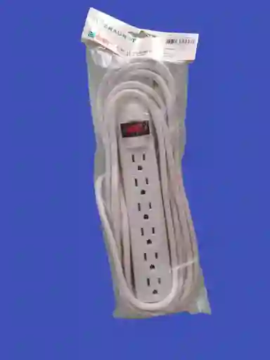 Regleta De 6 Puestos Con Extencion De 5 Mts De Largo