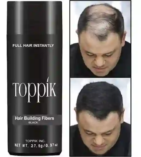 Toppík Fibras De Queratina Oculta Calvicie 27.5 Gramos Negro