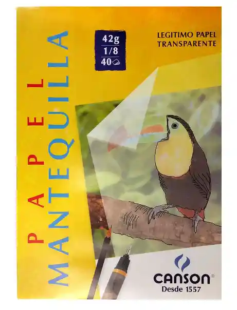 Block Papel Mantequilla 42g 1/8 40 Hojas