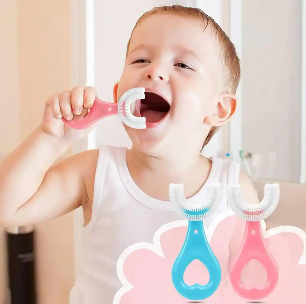 Cepillos De Dientes Infantil Silicona Forma De U Niños Niñas