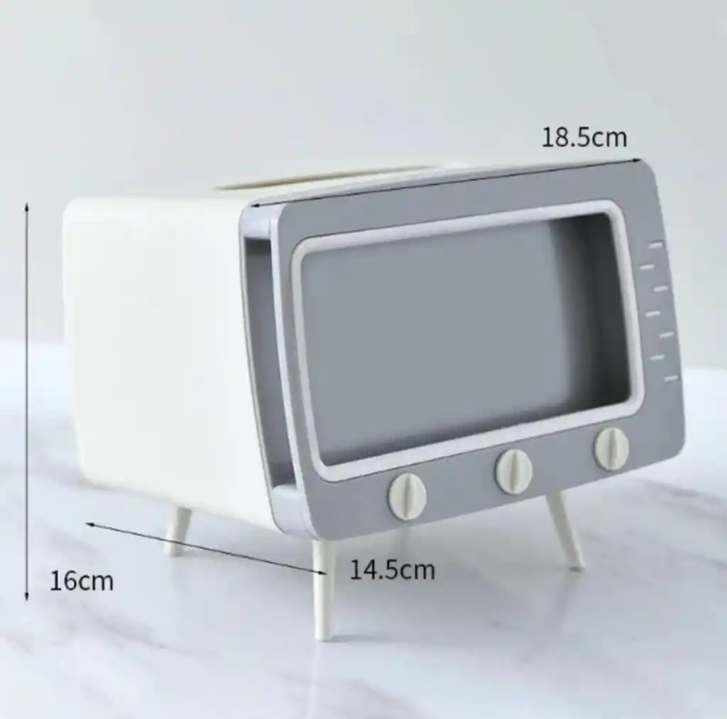 Servilletero De Mesa Hogar Con Soporte De Celular Diseñó Tv