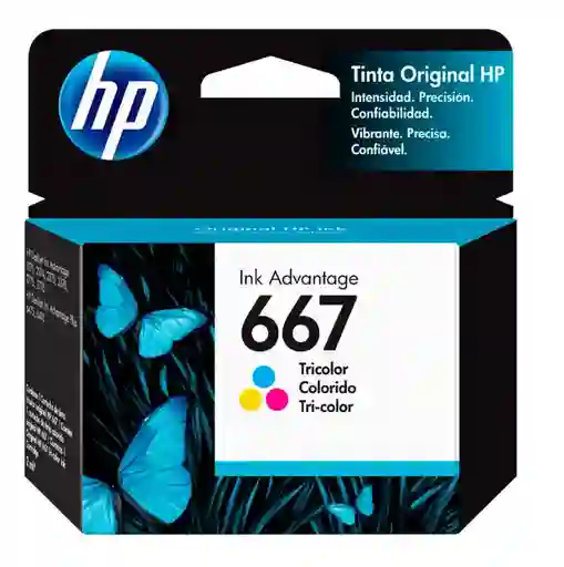 Cartucho De Tinta Hp 667 Tricolor Original 3ym79al