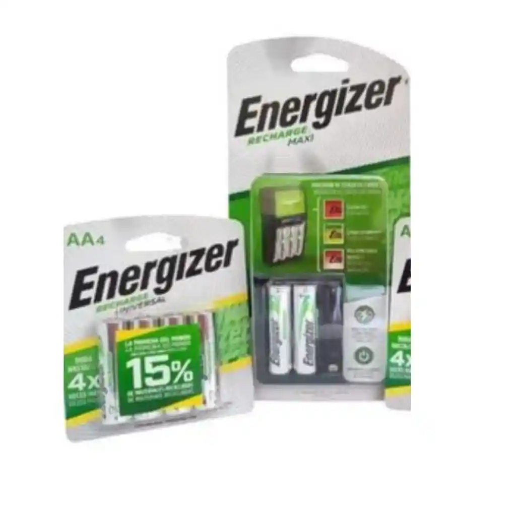 Cargador Energizer Maxi Con Recargables Aa X4