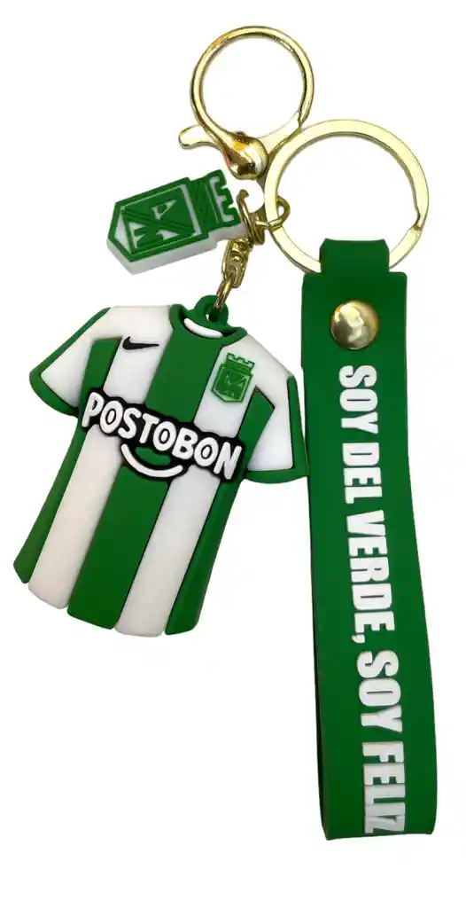 Llaveros De Goma Equipo Atletico Nacional Detalle Regalo
