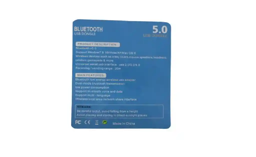 Adaptador Bluetooth 5.0 Usb Dongle