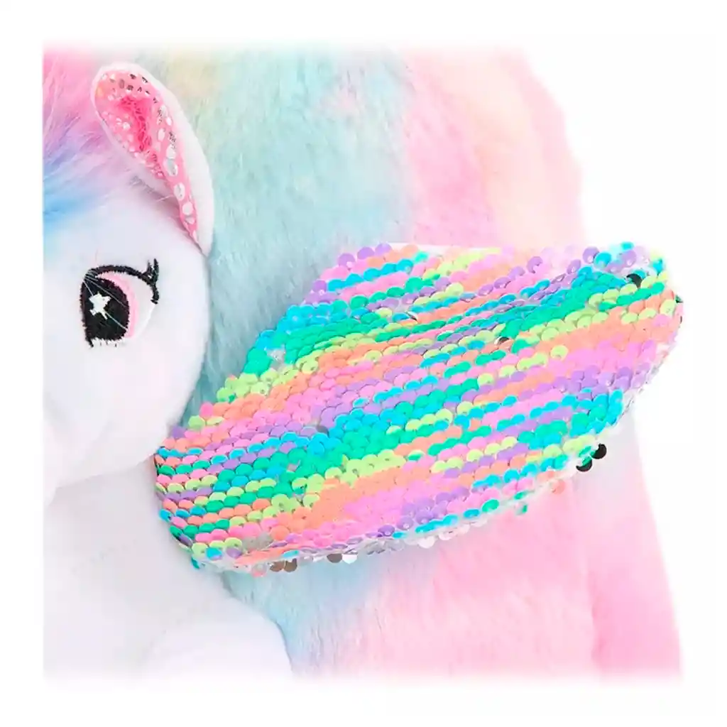 Maleta Morral Unicornio Peluche Niña Mujer Rosado Pony Oferta Diseño Aleatorio