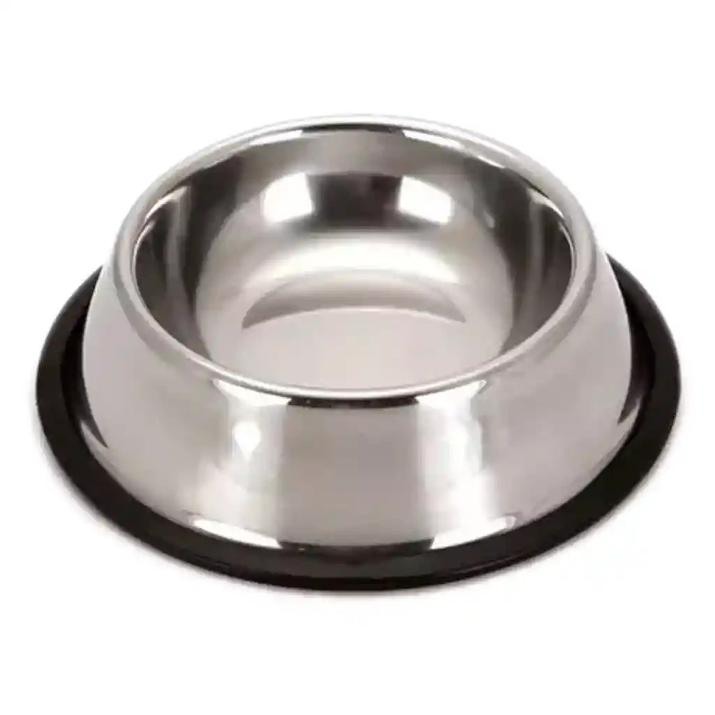 Plato Comedero Metálico Extragrande 29,5 Cm Mascotas Perros Gato