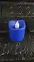 Vela Led Mini Led Azul Pilas
