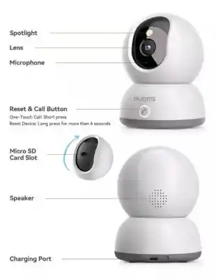 Camara De Seguridad Blurams Blanco